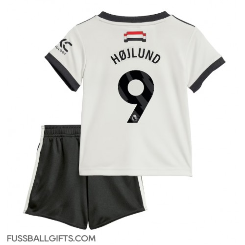 Manchester United Rasmus Hojlund #9 Fußballbekleidung 3rd trikot Kinder 2024-25 Kurzarm (+ kurze hosen)